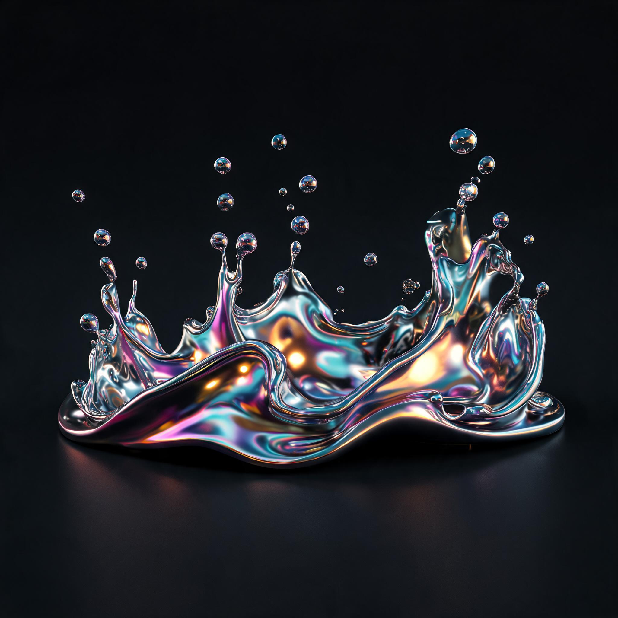 Iridescent Liquid Form